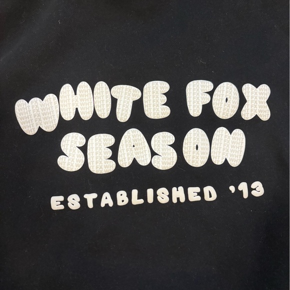 White Fox Puff Print Hoodie - Picture 3 of 5